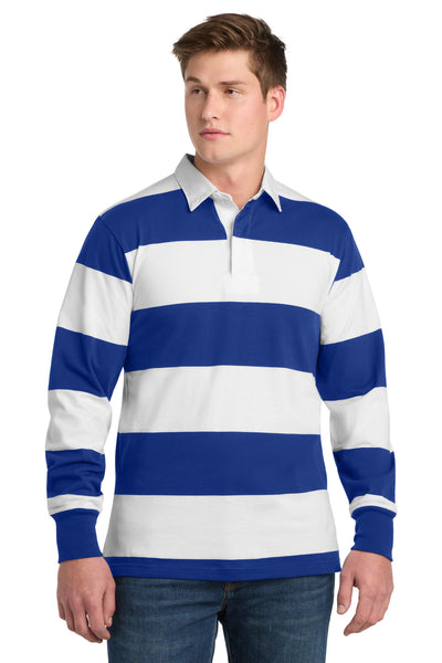 Custom Personalized Sport-Tek ®  Classic Long Sleeve Rugby Polo. ST301