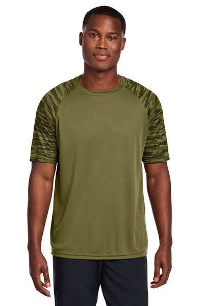 Custom Personalized Sport-Tek ®  Drift Camo Colorblock Tee ST376