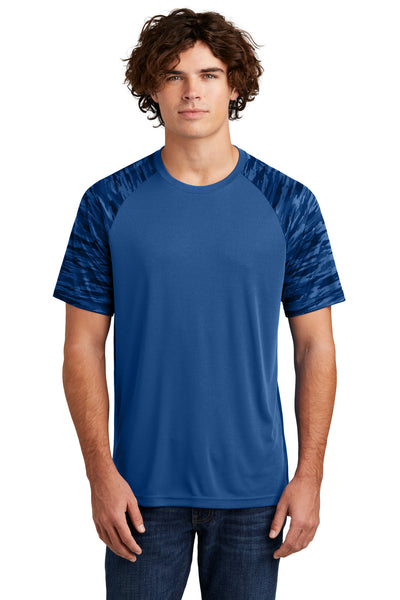 Custom Personalized Sport-Tek ®  Drift Camo Colorblock Tee ST376