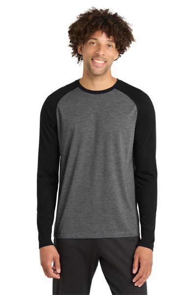 Custom Personalized Sport-Tek  ®  PosiCharge  ®  Long Sleeve Tri-Blend Wicking Raglan Tee ST400LS
