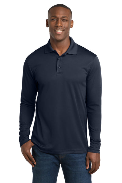 Custom Personalized Sport-Tek  ®  PosiCharge  ®  RacerMesh  ®  Long Sleeve Polo. ST640LS
