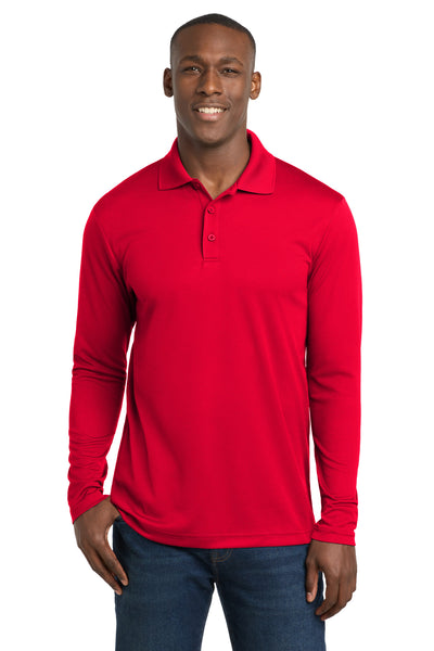 Custom Personalized Sport-Tek  ®  PosiCharge  ®  RacerMesh  ®  Long Sleeve Polo. ST640LS