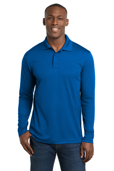 Custom Personalized Sport-Tek  ®  PosiCharge  ®  RacerMesh  ®  Long Sleeve Polo. ST640LS