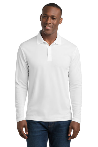 Custom Personalized Sport-Tek  ®  PosiCharge  ®  RacerMesh  ®  Long Sleeve Polo. ST640LS