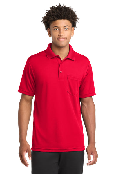 Custom Personalized Sport-Tek  ®  PosiCharge  ®  RacerMesh  ®  Pocket Polo. ST640P