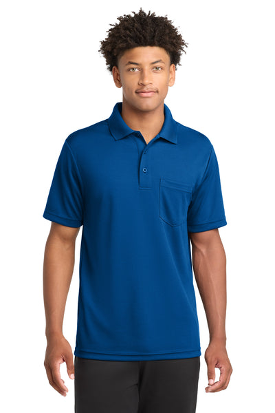 Custom Personalized Sport-Tek  ®  PosiCharge  ®  RacerMesh  ®  Pocket Polo. ST640P
