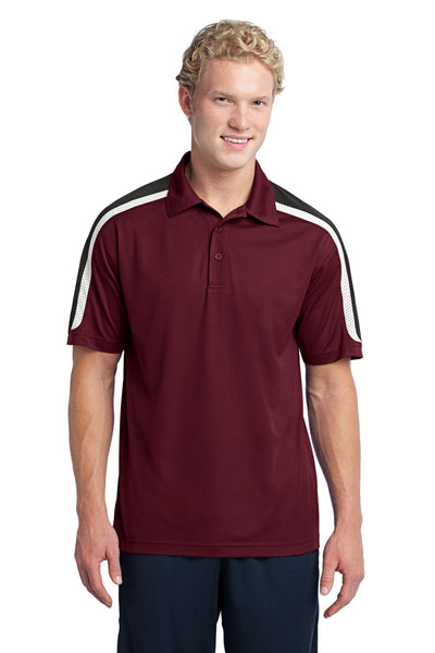 Custom Personalized Sport-Tek ®  Tricolor Shoulder Micropique Sport-Wick ®  Polo. ST658