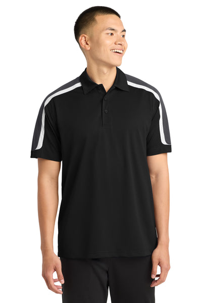 Custom Personalized Sport-Tek ®  Tricolor Shoulder Micropique Sport-Wick ®  Polo. ST658