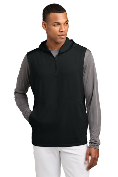 Custom Personalized Sport-Tek ®  Sport-Wick ®  Stretch Sleeveless Hooded 1/4-Zip ST858