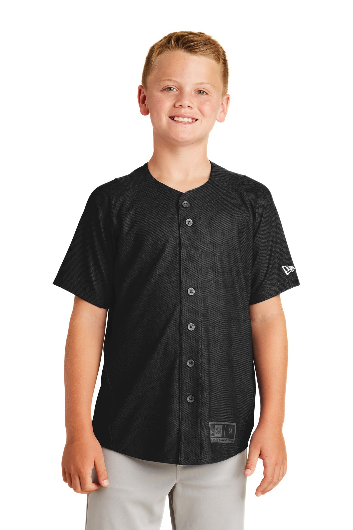 Custom New Era  Youth Diamond Era Full-Button Jersey. YNEA220