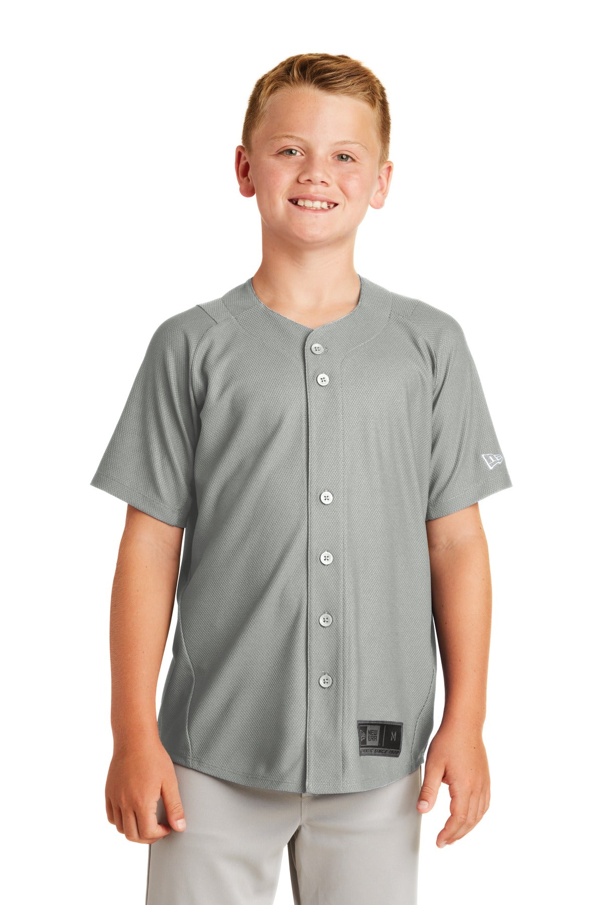 Custom New Era  Youth Diamond Era Full-Button Jersey. YNEA220