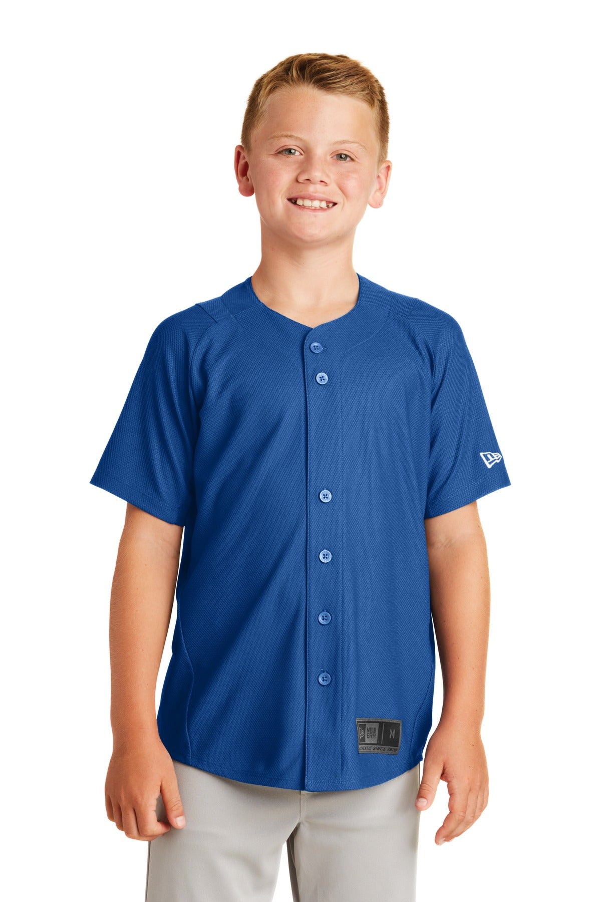 Custom New Era  Youth Diamond Era Full-Button Jersey. YNEA220