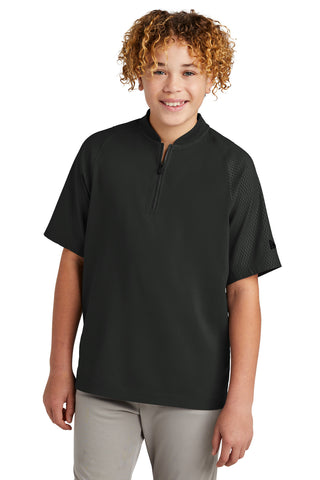 Custom New Era  Youth Cage Short Sleeve 1/4-Zip Jacket. YNEA600