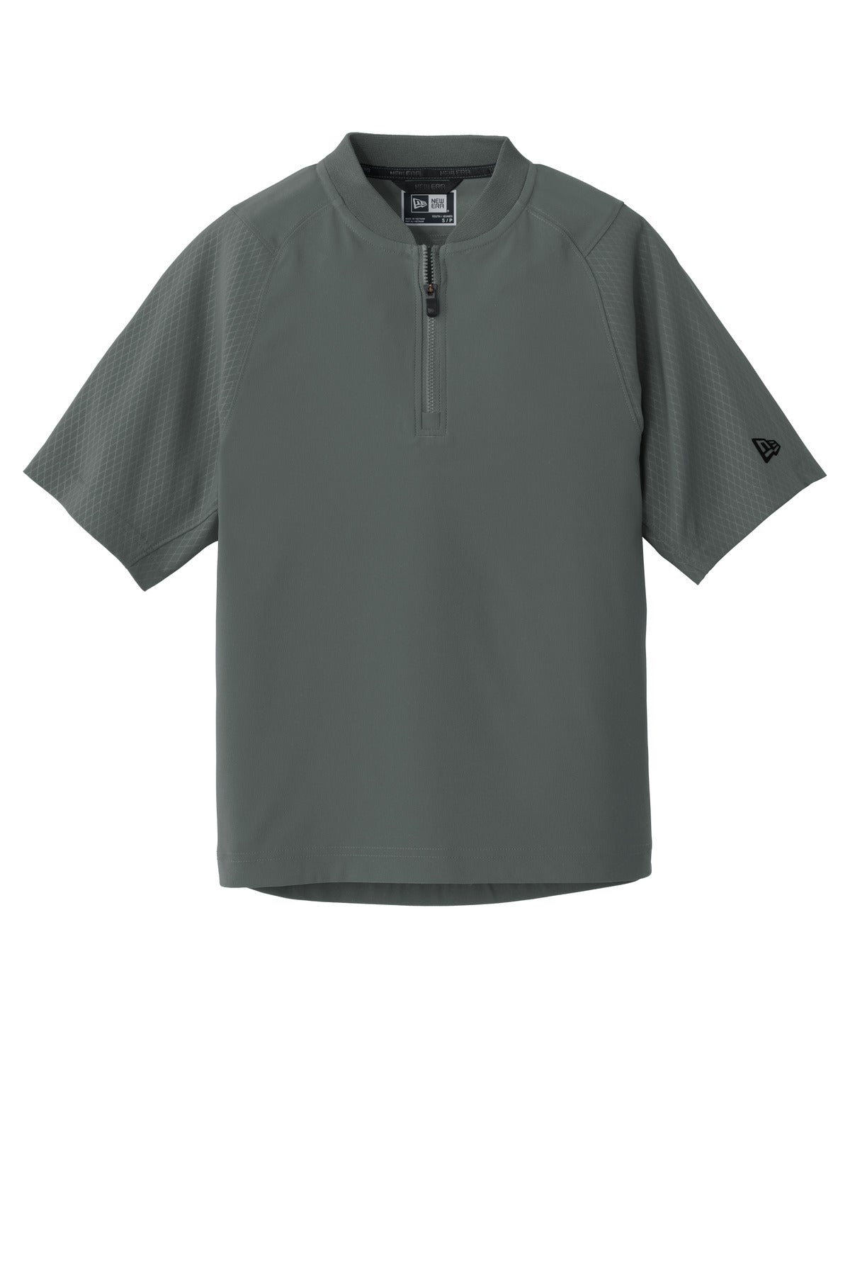 Custom New Era  Youth Cage Short Sleeve 1/4-Zip Jacket. YNEA600