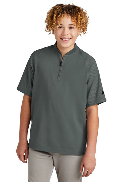 Custom New Era  Youth Cage Short Sleeve 1/4-Zip Jacket. YNEA600
