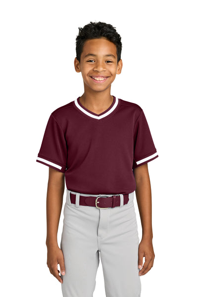 Custom Personalized Sport-Tek ®  Youth Tough Mesh V-Neck Baseball Jersey YST221