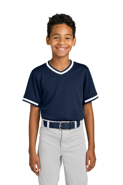 Custom Personalized Sport-Tek ®  Youth Tough Mesh V-Neck Baseball Jersey YST221
