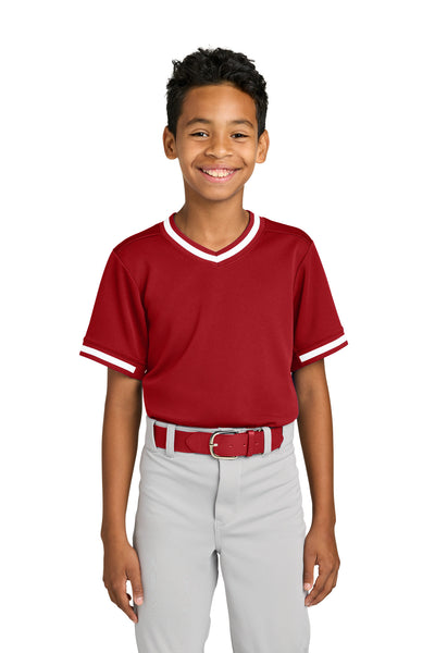 Custom Personalized Sport-Tek ®  Youth Tough Mesh V-Neck Baseball Jersey YST221