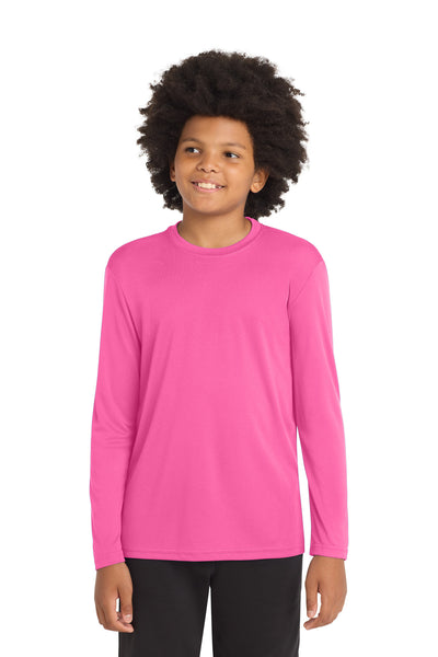 Custom Personalized Sport-Tek ®  Youth Long Sleeve PosiCharge ®  Competitor Tee. YST350LS