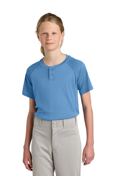 Custom Personalized Sport-Tek ®  Youth PosiCharge ®  Competitor   2-Button Henley YST359
