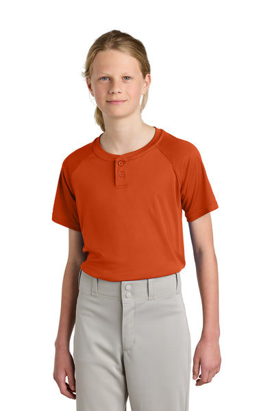 Custom Personalized Sport-Tek ®  Youth PosiCharge ®  Competitor   2-Button Henley YST359