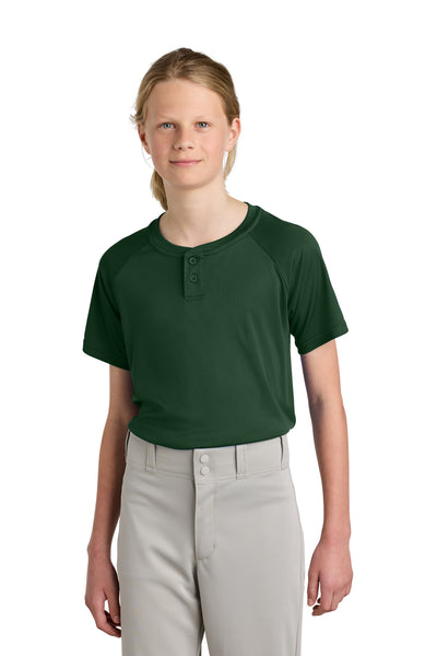Custom Personalized Sport-Tek ®  Youth PosiCharge ®  Competitor   2-Button Henley YST359