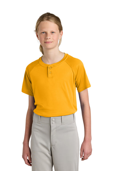 Custom Personalized Sport-Tek ®  Youth PosiCharge ®  Competitor   2-Button Henley YST359