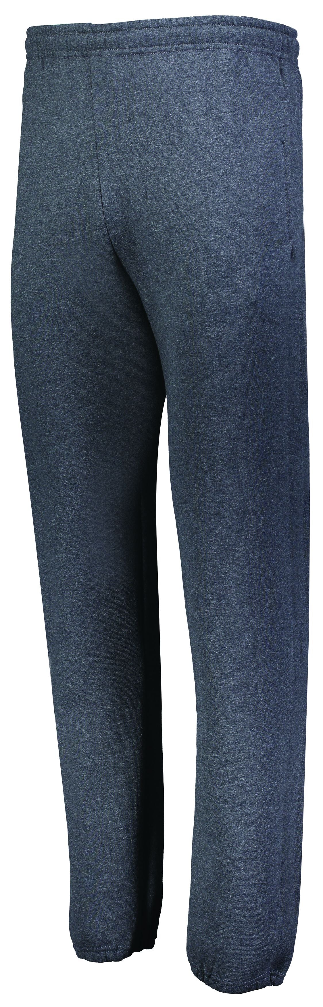 Russell Athletic Dri-Power Closed Bottom Pocket Sweatpant in Black Heather  -Part of the Adult, Adult-Pants, Pants, Russell-Athletic-Products product lines at KanaleyCreations.com