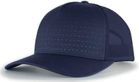 Pacific Headwear Perforated 5-panel Trucker Snapback Cap