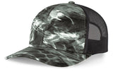 Pacific Headwear Elements Aqua Camo Trucker Snapback Cap