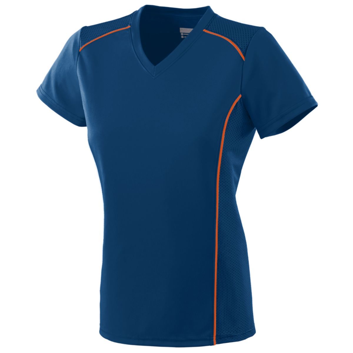 Augusta Sportswear Girls Winning Streak Jersey in Navy/Orange  -Part of the Girls, Augusta-Products, Soccer, Girls-Jersey, Shirts, All-Sports-1 product lines at KanaleyCreations.com