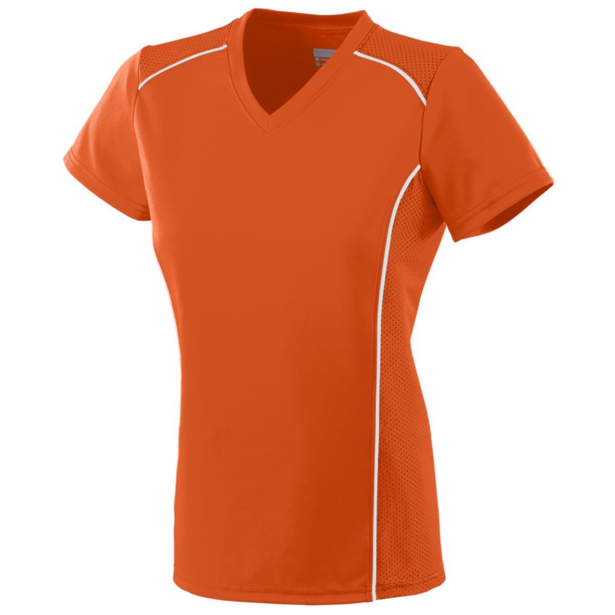 Augusta Sportswear Girls Winning Streak Jersey in Orange/White  -Part of the Girls, Augusta-Products, Soccer, Girls-Jersey, Shirts, All-Sports-1 product lines at KanaleyCreations.com
