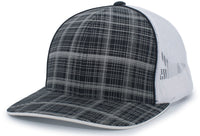 Pacific Headwear Crosshatch Trucker Snapback Cap