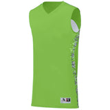 Augusta Sportswear Hook Shot Reversible Jersey in Lime/Lime Digi  -Part of the Adult, Adult-Jersey, Augusta-Products, Basketball, Shirts, All-Sports, All-Sports-1 product lines at KanaleyCreations.com