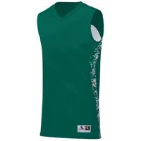 Augusta Sportswear Hook Shot Reversible Jersey in Dark Green/Dark Green Digi  -Part of the Adult, Adult-Jersey, Augusta-Products, Basketball, Shirts, All-Sports, All-Sports-1 product lines at KanaleyCreations.com