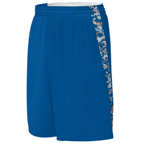 Augusta Sportswear Hook Shot Reversible Shorts in Royal/Royal Digi  -Part of the Adult, Adult-Shorts, Augusta-Products, Basketball, All-Sports, All-Sports-1 product lines at KanaleyCreations.com