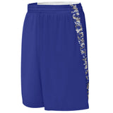 Augusta Sportswear Hook Shot Reversible Shorts in Purple/Purple Digi  -Part of the Adult, Adult-Shorts, Augusta-Products, Basketball, All-Sports, All-Sports-1 product lines at KanaleyCreations.com