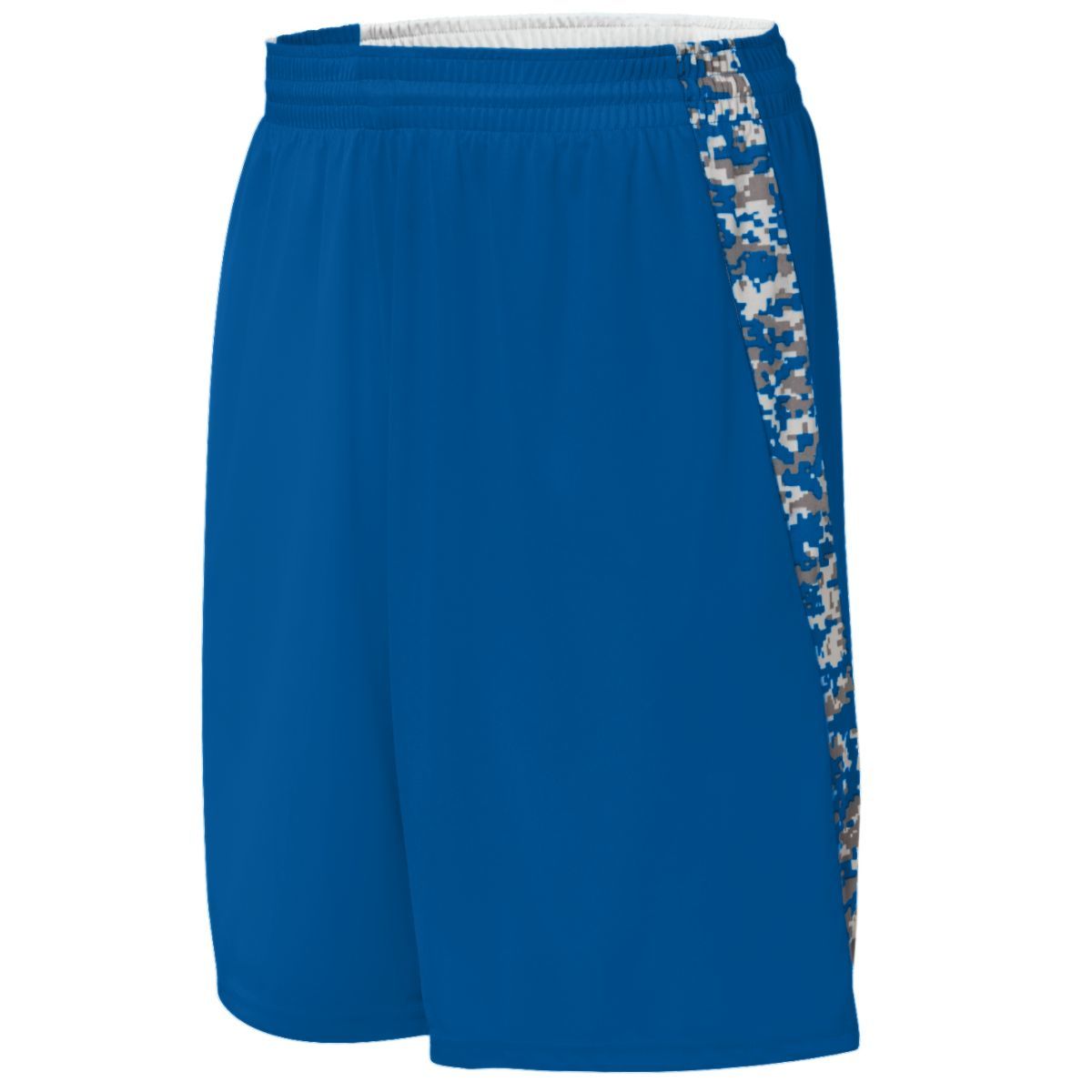 Augusta Sportswear Youth Hook Shot Reversible Shorts in Royal/Royal Digi  -Part of the Youth, Youth-Shorts, Augusta-Products, Basketball, All-Sports, All-Sports-1 product lines at KanaleyCreations.com