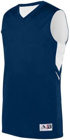 Augusta Sportswear Alley-Oop Reversible Jersey in Navy/White  -Part of the Adult, Adult-Jersey, Augusta-Products, Basketball, Shirts, All-Sports, All-Sports-1 product lines at KanaleyCreations.com