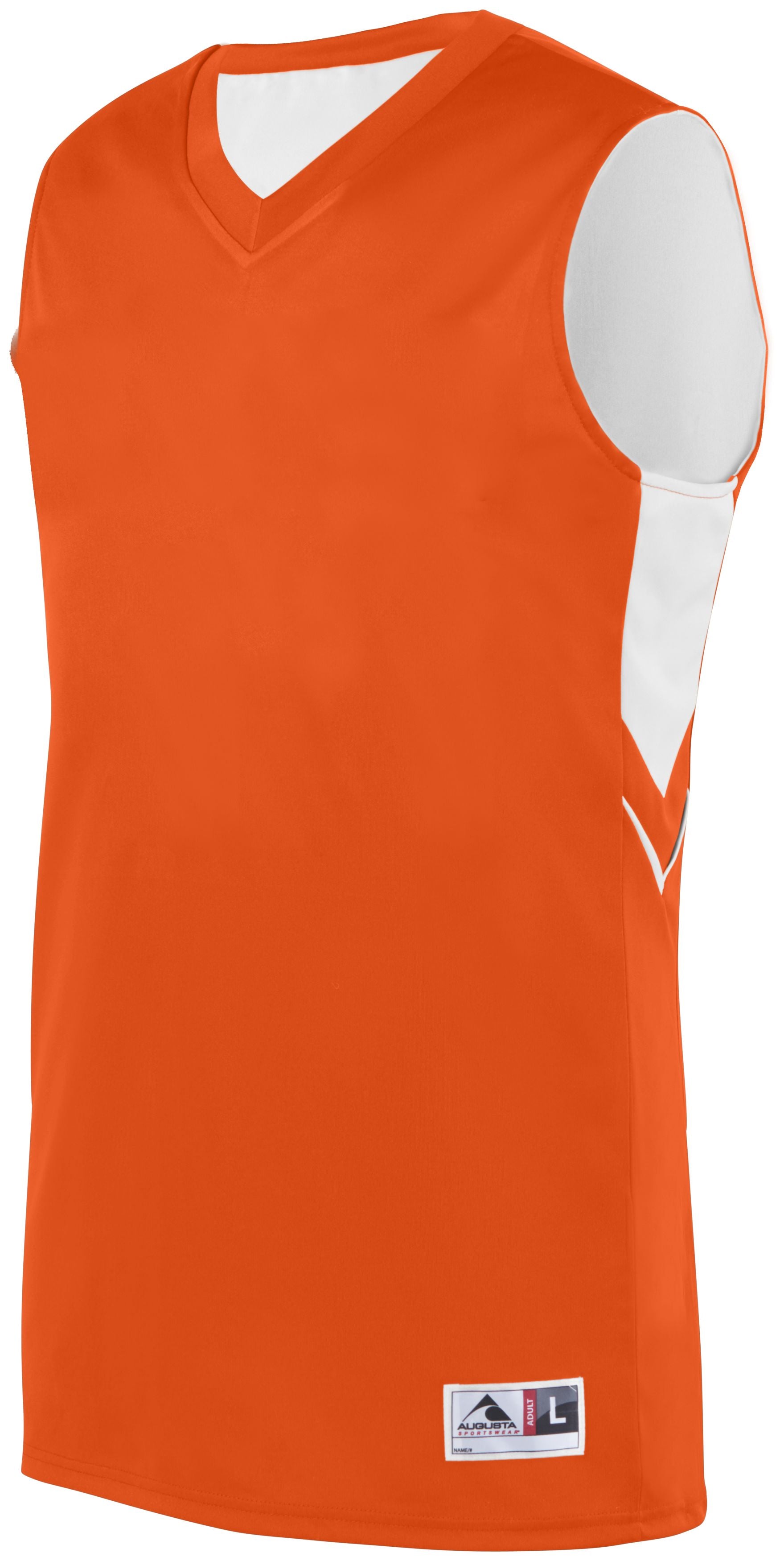 Augusta Sportswear Youth Alley-Oop Reversible Jersey in Orange/White  -Part of the Youth, Youth-Jersey, Augusta-Products, Basketball, Shirts, All-Sports, All-Sports-1 product lines at KanaleyCreations.com