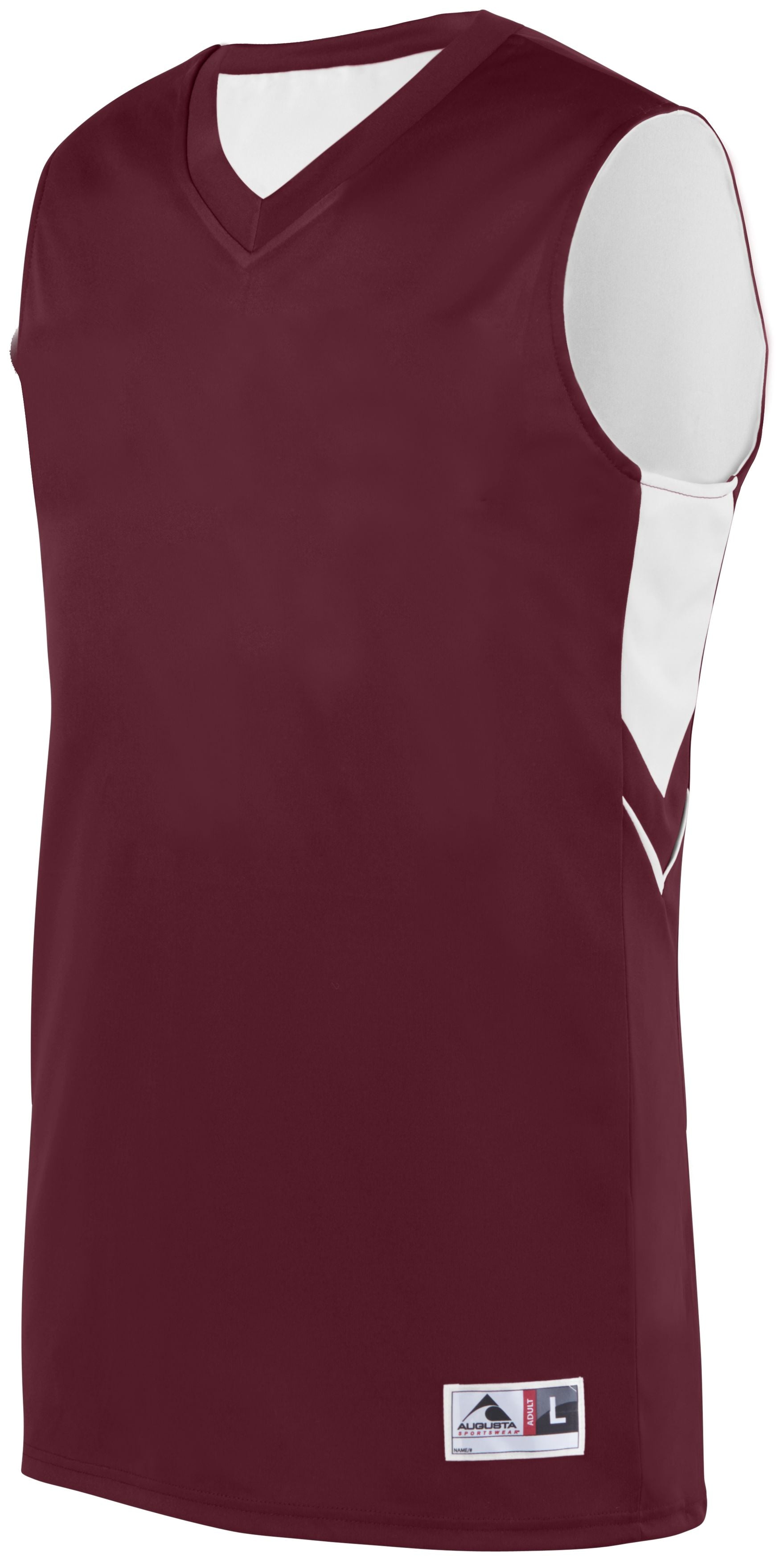 Augusta Sportswear Youth Alley-Oop Reversible Jersey in Maroon/White  -Part of the Youth, Youth-Jersey, Augusta-Products, Basketball, Shirts, All-Sports, All-Sports-1 product lines at KanaleyCreations.com
