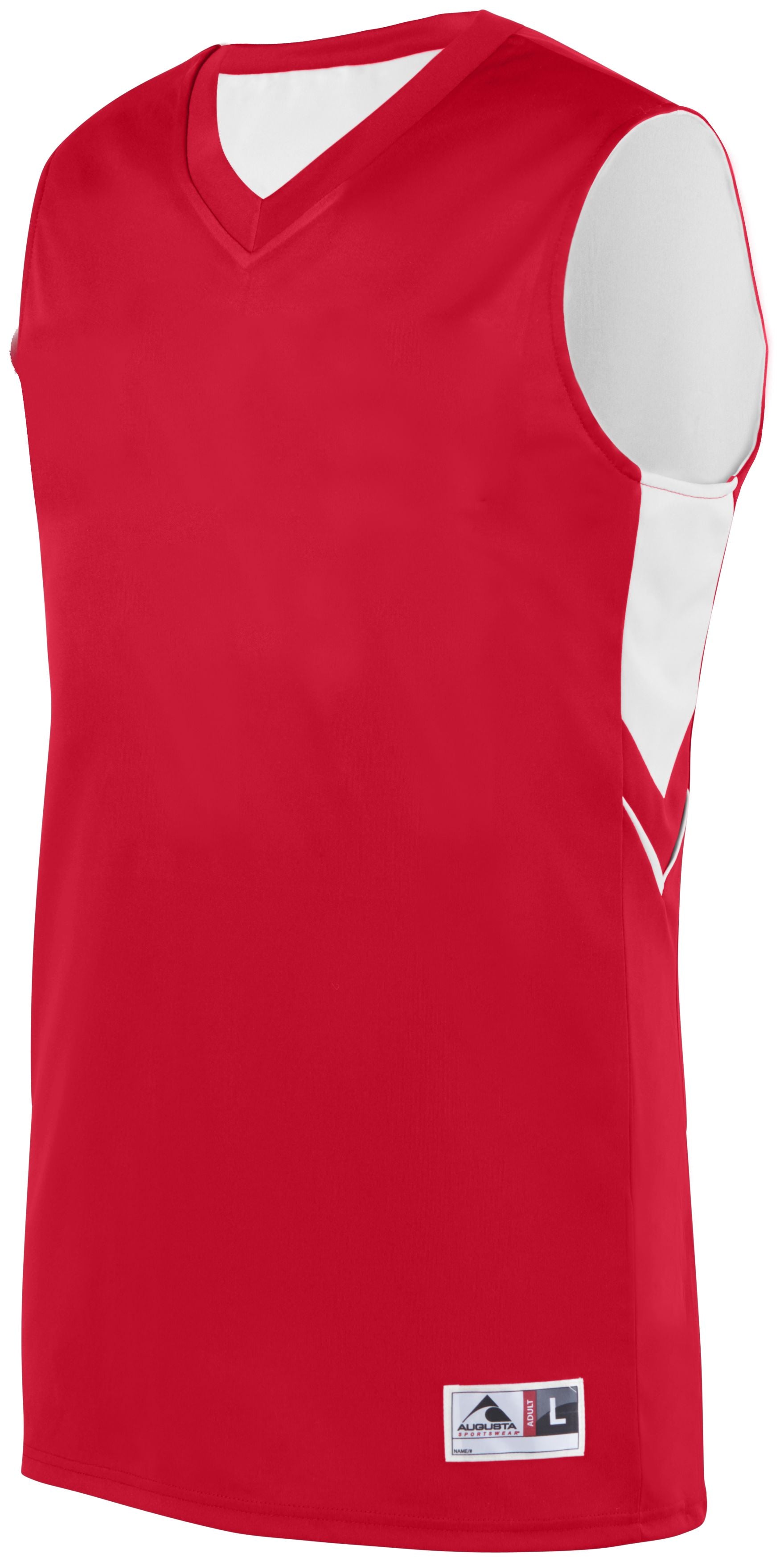 Augusta Sportswear Youth Alley-Oop Reversible Jersey in Red/White  -Part of the Youth, Youth-Jersey, Augusta-Products, Basketball, Shirts, All-Sports, All-Sports-1 product lines at KanaleyCreations.com