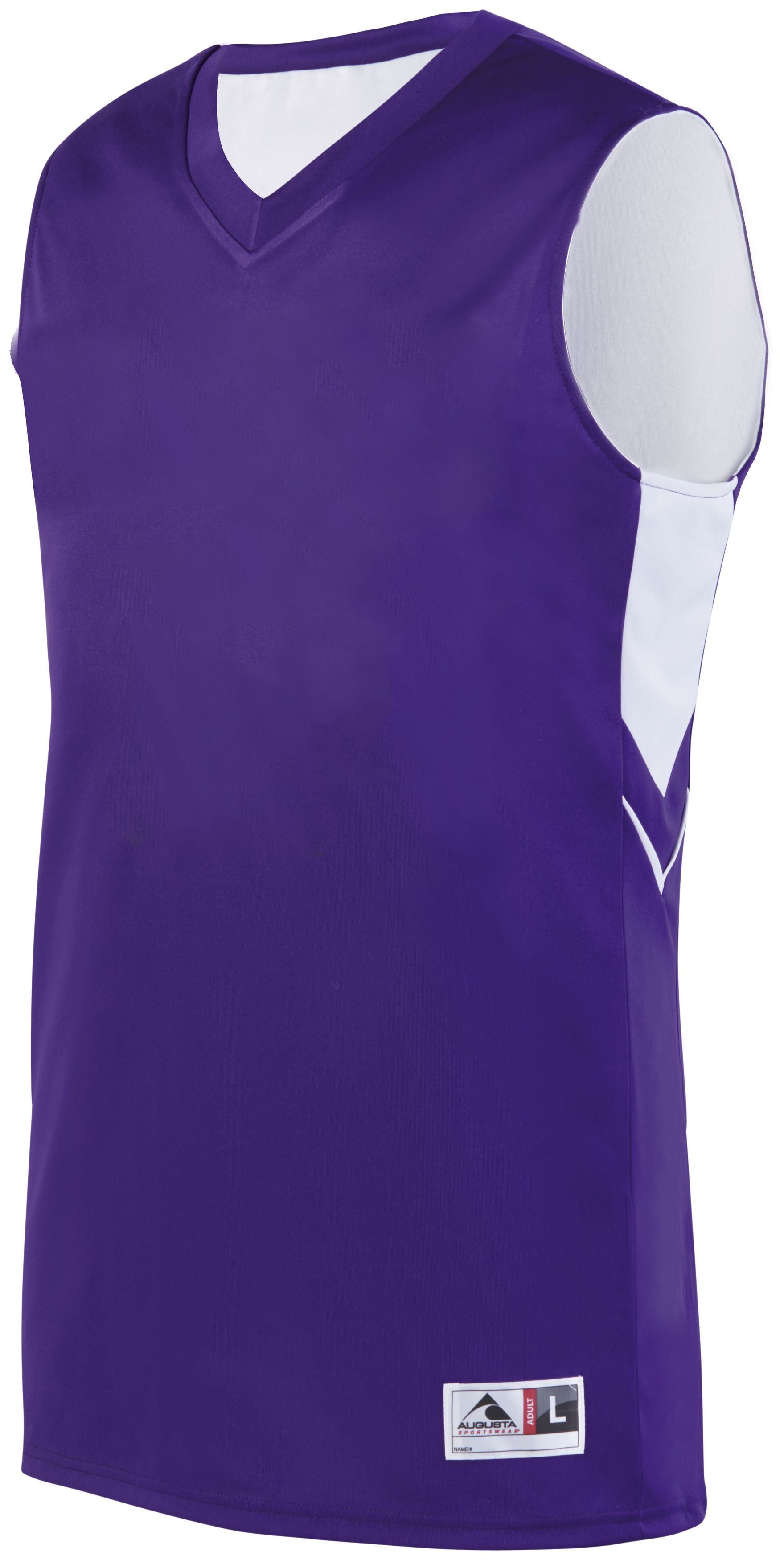 Augusta Sportswear Youth Alley-Oop Reversible Jersey in Purple/White  -Part of the Youth, Youth-Jersey, Augusta-Products, Basketball, Shirts, All-Sports, All-Sports-1 product lines at KanaleyCreations.com