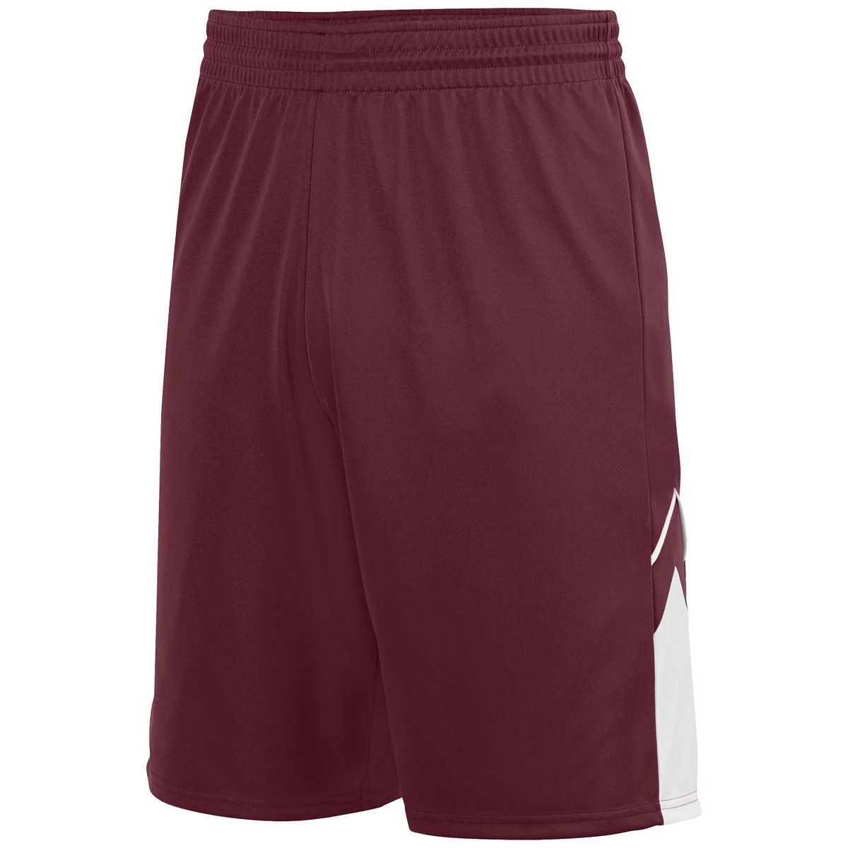 Augusta Sportswear Alley-Oop Reversible Shorts in Maroon/White  -Part of the Adult, Adult-Shorts, Augusta-Products, Basketball, All-Sports, All-Sports-1 product lines at KanaleyCreations.com