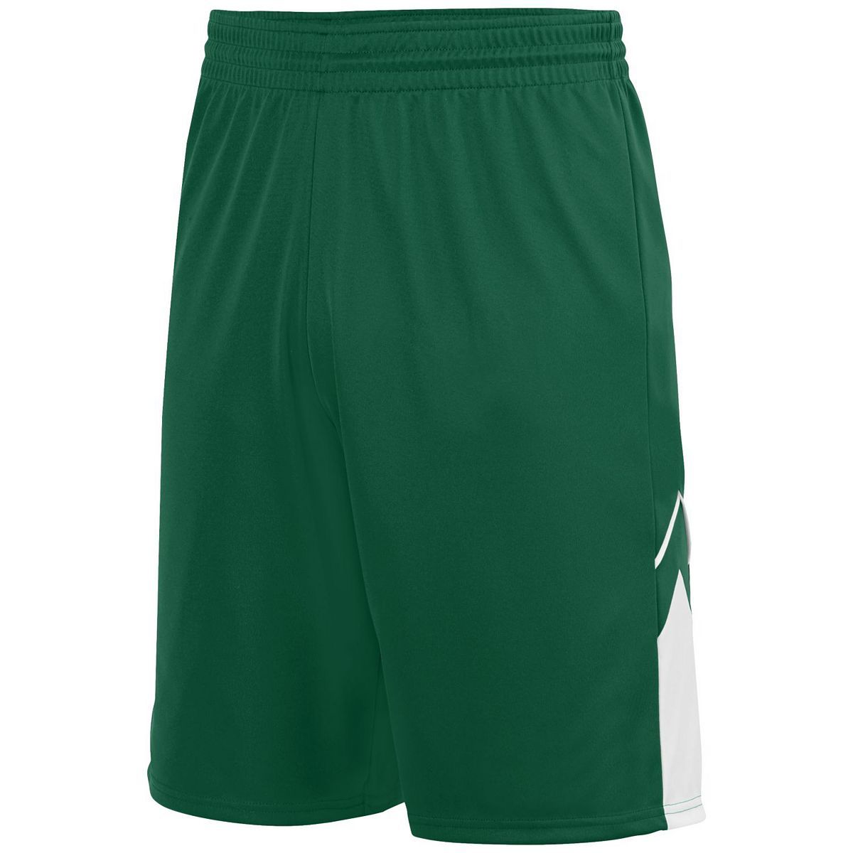 Augusta Sportswear Alley-Oop Reversible Shorts in Dark Green/White  -Part of the Adult, Adult-Shorts, Augusta-Products, Basketball, All-Sports, All-Sports-1 product lines at KanaleyCreations.com