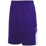 Augusta Sportswear Youth Alley-Oop Reversible Shorts in Purple/White  -Part of the Youth, Youth-Shorts, Augusta-Products, Basketball, All-Sports, All-Sports-1 product lines at KanaleyCreations.com