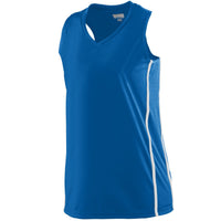 Augusta Sportswear Ladies Winning Streak Racerback Jersey in Royal/White  -Part of the Ladies, Ladies-Jersey, Augusta-Products, Basketball, Shirts, All-Sports, All-Sports-1 product lines at KanaleyCreations.com