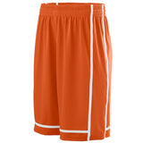 Augusta Sportswear Winning Streak Shorts in Orange/White  -Part of the Adult, Adult-Shorts, Augusta-Products, Basketball, All-Sports, All-Sports-1 product lines at KanaleyCreations.com