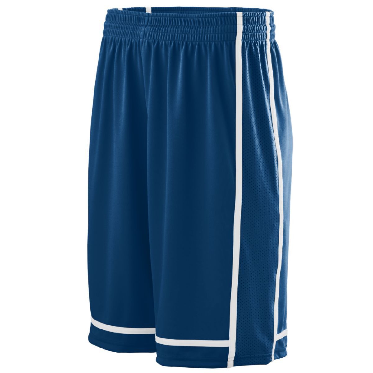 Augusta Sportswear Youth Winning Streak Shorts in Navy/White  -Part of the Youth, Youth-Shorts, Augusta-Products, Basketball, All-Sports, All-Sports-1 product lines at KanaleyCreations.com