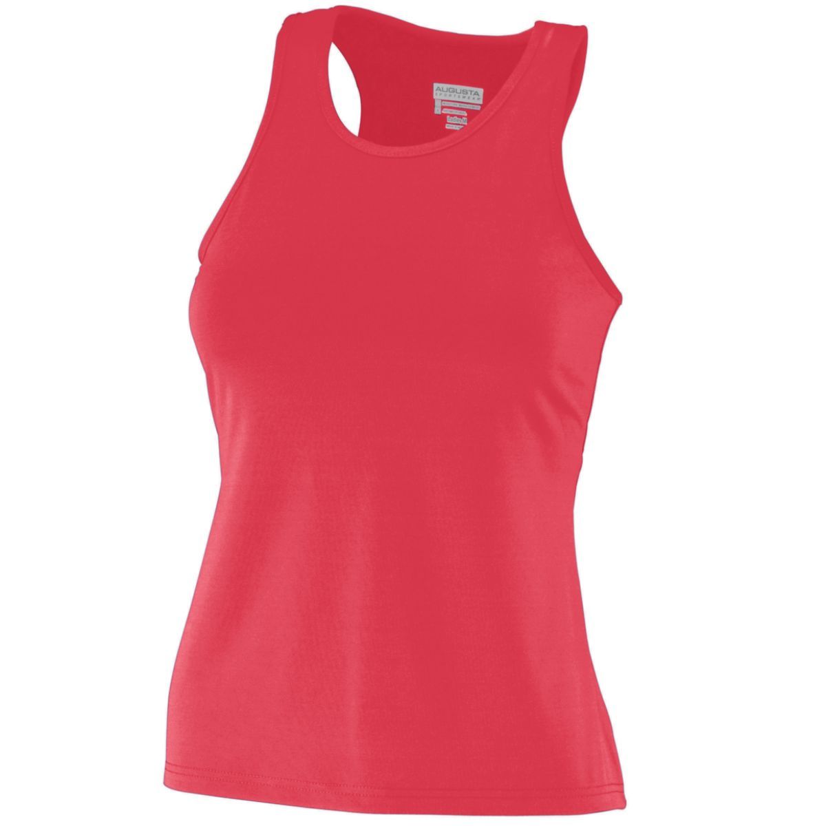Augusta Sportswear Ladies Poly/Spandex Solid Racerback Tank in Red  -Part of the Ladies, Ladies-Tank, Augusta-Products, Volleyball, Shirts product lines at KanaleyCreations.com